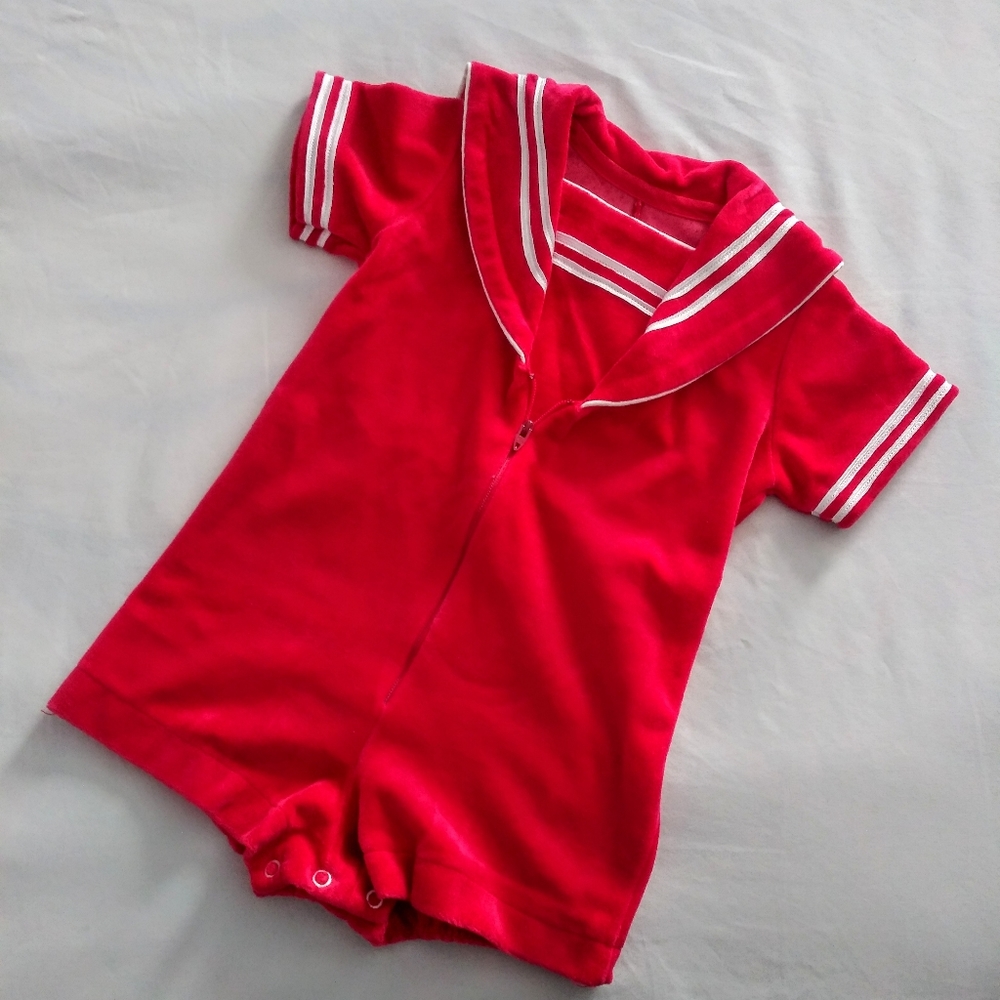 Vintage Red Nautical Sailor